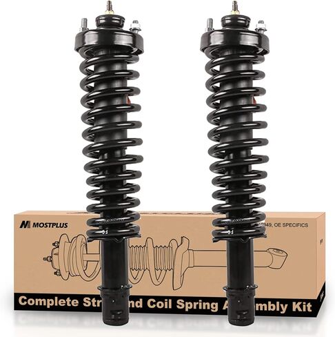 MOSTPLUS Front Struts Shocks Coil Spring Strut Assembly Compatible for 2003 2004 2005 Honda Civic 1.7L Gas172186 172185 Shock Absorber in Saudi Arabia