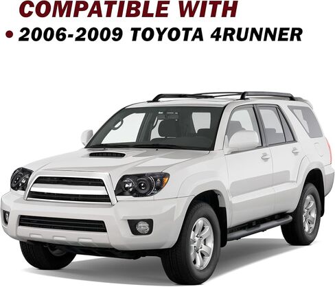 مجموعة المصباح الأمامي JSBoyat متوافق مع 2006-2009 Toyota 4runner ، 4th Gen 4runner Projector Driver & Passenger Side (Chrome Housing with Amber Reflector) in Kuwait