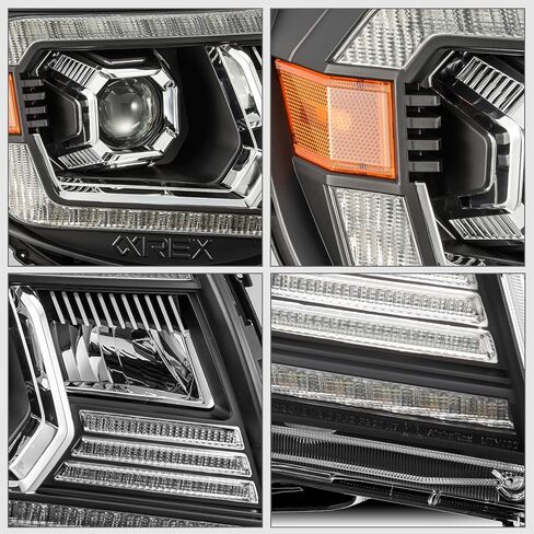 تعديل Street Alpharex Pro-Series Black for 05-11 Tacoma Projector المصابيح الأمامية اليسار بديل التجميع الأيمن in Kuwait