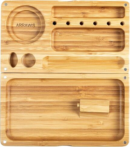 Elegant Bamboo Storage Box with Removable Tray and Glass Jars - Perfect for Tea, Coffee, and Small Items Stylish Decorative Organizer with Magnetic Lid - Ideal Gift for Home or Office Use in Kuwait