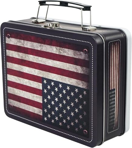 Dreamseden Tin Storage Box مع مقبض معدن صغير مربع مربع مربع لطيف متين الصفيح علبة التذكار مع غطاء (آيس كريم) in Kuwait