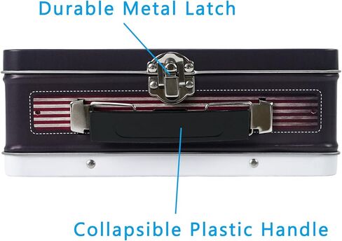 Dreamseden Tin Storage Box مع مقبض معدن صغير مربع مربع مربع لطيف متين الصفيح علبة التذكار مع غطاء (آيس كريم) in Kuwait