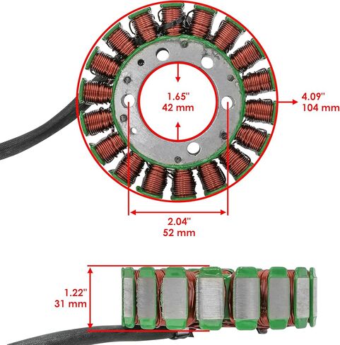 Caltric Stator Compatible With Yamaha Xv1700A Xv-1700A Road Star 1700 2005-2007 in Saudi Arabia