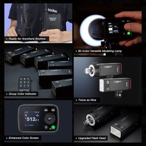 Godox AD600Pro II Outdoor Strobe Light 600Ws 2.4 GHz Wireless TTL Camera Flash Speedlite TFT Screen for Onboard Control Powerful Li-ion Battery 1/8000s HSS 0.01-0.9s Recycling Time 360 Full Power in Saudi Arabia
