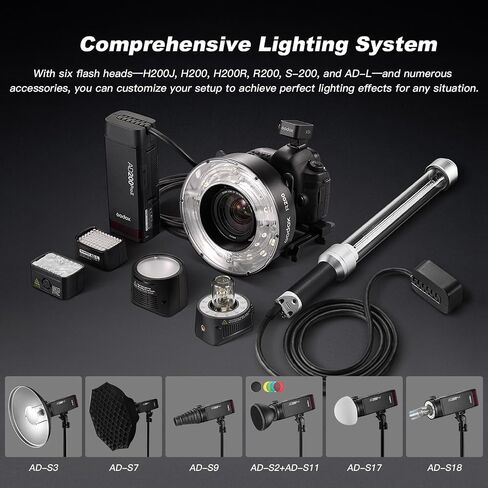 Godox AD600Pro II Outdoor Strobe Light 600Ws 2.4 GHz Wireless TTL Camera Flash Speedlite TFT Screen for Onboard Control Powerful Li-ion Battery 1/8000s HSS 0.01-0.9s Recycling Time 360 Full Power in Saudi Arabia