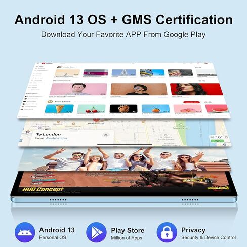 Android 14 Tablet ، 2024 Tablet مع شاشة IPS 10 بوصة IPS ، 22 جيجابايت+128 جيجا بايت (1 تيرابايت توسيع) ، 8000 مللي أمبير في الساعة قرص ثماني النواة مع لوحة المفاتيح ، الماوس ، العلبة ، GPS ، BT5.0 ، الدعم على نطاق واسع L1 in Kuwait
