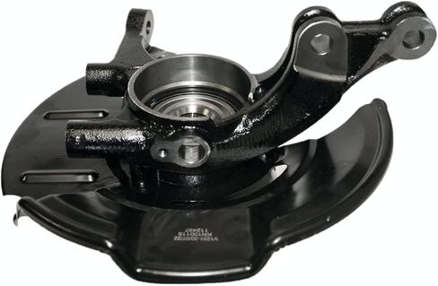 AutoShack Front Steering Knuckle for 2007-2012 Hyundai Elantra 2.0L FWD | Driver & Passenger Side | 5-Lug | Wheel Bearing Hub Assembly Replacement 4-Wheel ABS KN100115PR in Saudi Arabia
