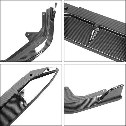 IKON MOTORSPORTS, Front Bumper Lip Compatible with 2022-2024 Honda Civic 11th Gen 4-Door Sedan & Hatchback, Matte Black PP Front Bumper Front Bumper Lower Lip Spoiler Body Kit in Saudi Arabia