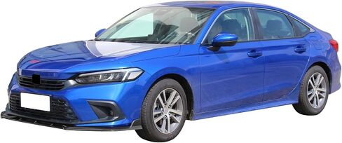 IKON MOTORSPORTS, Front Bumper Lip Compatible with 2022-2024 Honda Civic 11th Gen 4-Door Sedan & Hatchback, Matte Black PP Front Bumper Front Bumper Lower Lip Spoiler Body Kit in Saudi Arabia