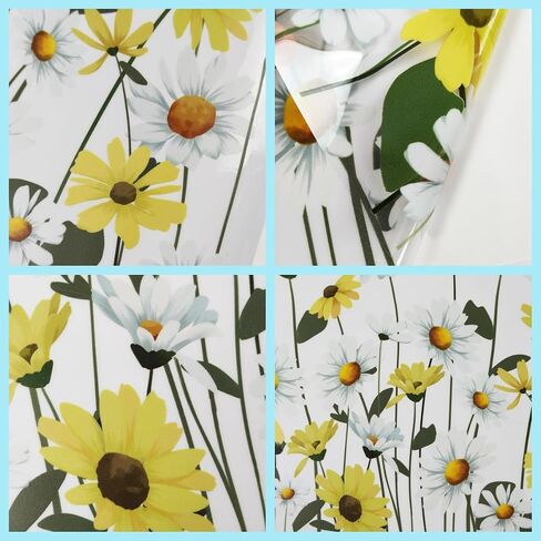 Spring Summer Window Stickers, Wildflowers Floral Butterfly Window Clings, Double-Side Natural Flower Greenery Glass Door Decals for Bedroom Living Room TV Office Home Decorations in Saudi Arabia