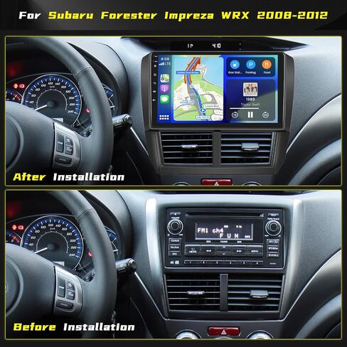 [8-Core 4+64G] ستيريو سيارة Ohradio Android 13 لسيارة Subaru Forester Impreza WRX STI 2008-2012، راديو CarPlay اللاسلكي Android Auto، شاشة لمس 9 بوصات راديو السيارة GPS Mirror Link WiFi كاميرا احتياطية BT FM RDS in Saudi Arabia