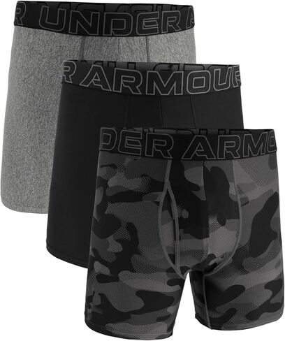 تحت Armor Men's 3 عبوات الأداء التقنية طباعة 6 "الملاكم in Kuwait