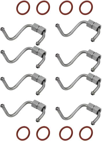 labwork 8 X Diesel Fuel Injector Lines Injector Connecting Rods & O-Rings 8C3Z-9229-A 8C3Z9229A Fit for Ford Super Duty F-250/F-350/F-450/F-550 6.4L 2008-2010 in Saudi Arabia
