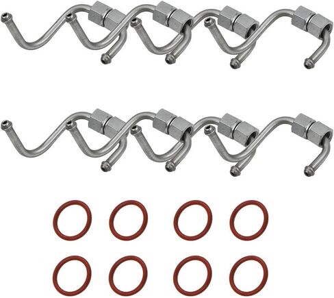 labwork 8 X Diesel Fuel Injector Lines Injector Connecting Rods & O-Rings 8C3Z-9229-A 8C3Z9229A Fit for Ford Super Duty F-250/F-350/F-450/F-550 6.4L 2008-2010 in Saudi Arabia
