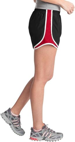 SPORT-TEK Women's Cadence Short | Athletic Workout Bottoms for Running, Gym & Yoga in Saudi Arabia