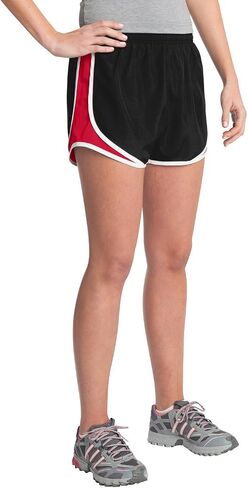 SPORT-TEK Women's Cadence Short | Athletic Workout Bottoms for Running, Gym & Yoga in Saudi Arabia