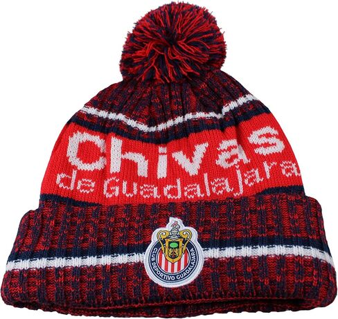 Icon Sports FC Barcelona Logo Life Team Pom Beanie باللون الأزرق in Saudi Arabia