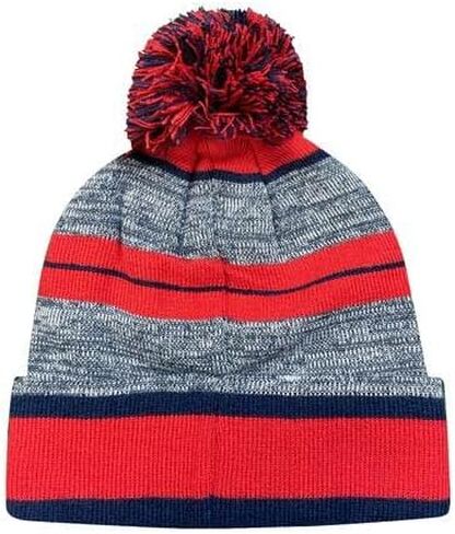 Icon Sports FC Barcelona Logo Life Team Pom Beanie باللون الأزرق in Saudi Arabia