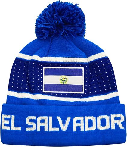 Icon Sports FC Barcelona Logo Life Team Pom Beanie باللون الأزرق in Saudi Arabia