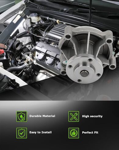 SCITOO Engine Water Pump Compatible with For Ford Crown Victoria,For Ford Mustang,For Lincoln Town Car,For Mercury Grand Marquis,For Mercury Marauder- Replace# AW4128 F3LY8501A in Saudi Arabia