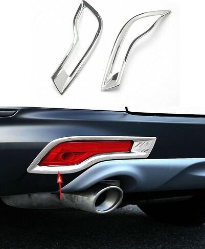 Car Accessories Fit For honda CRV CR-V 2017 2018 2019 ABS Chrome Exterior Rear Fog Light Lamp Cover Trim 2PCS Set in Saudi Arabia