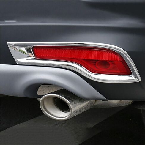 Car Accessories Fit For honda CRV CR-V 2017 2018 2019 ABS Chrome Exterior Rear Fog Light Lamp Cover Trim 2PCS Set in Saudi Arabia