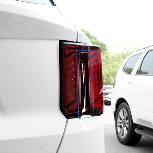YouToocar 2pcs Light Light Coverns Trim متوافق مع Kia Sorento 2024-2025 الملحقات (أسود لامع) in Kuwait