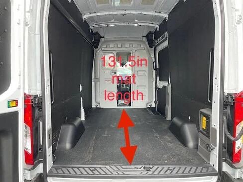 Rezaw-Plast Cargo Mat Compatible with 2015-2025 Ford Transit Floor Mat /131.5in Cargo Length & 148WB/ Custom Fit Heavy Duty Bed Liner 1/8 Thickness Black in Saudi Arabia