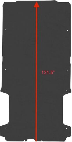 Rezaw-Plast Cargo Mat Compatible with 2015-2025 Ford Transit Floor Mat /131.5in Cargo Length & 148WB/ Custom Fit Heavy Duty Bed Liner 1/8 Thickness Black in Saudi Arabia