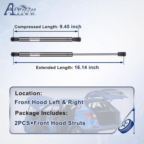 الدعامات الأمامية الدعامات الصدمات تدعم Gas Springs 6826 متوافق مع Acura TL 2009 2010 2011 2012 2013 ، استبدال PM3073 ، SG326020 ، حزمة 2 in Saudi Arabia