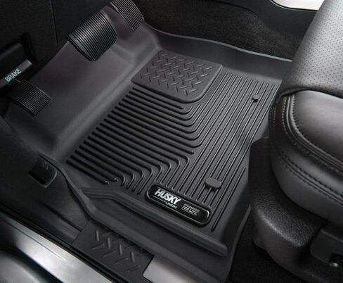 Husky Liners X-act Contour Floor Mats | Fits 2018-2024 Ford Expedition | 2nd Row, 1-pc Black - 54661 in Saudi Arabia