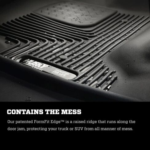 Husky Liners X-act Contour Floor Mats | Fits 2018-2024 Ford Expedition | 2nd Row, 1-pc Black - 54661 in Saudi Arabia