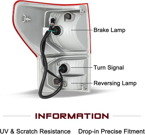 تناسب مجموعة Jsboyat Tail Light Assembly للفوز 2010-2013 in Kuwait