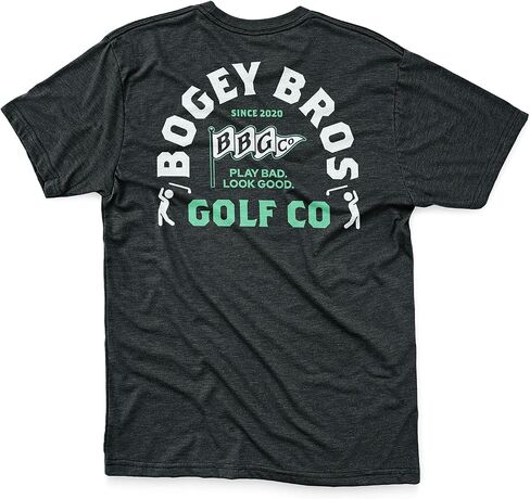 Bogey Bros T Shirt for Men – Athletic Fit Golf Tee, Stretch 60% Cotton 40% Polyester, Lightweight 4.3 oz, Tagless in Saudi Arabia