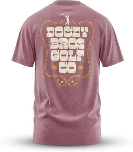 Bogey Bros T Shirt for Men – Athletic Fit Golf Tee, Stretch 60% Cotton 40% Polyester, Lightweight 4.3 oz, Tagless in Kuwait