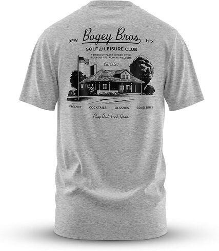 Bogey Bros T Shirt for Men – Athletic Fit Golf Tee, Stretch 60% Cotton 40% Polyester, Lightweight 4.3 oz, Tagless in Saudi Arabia