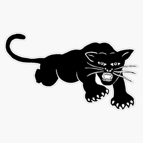 Magnet Black Panther Party Logo Magnet Vinyl Decal Sticker 5" in Saudi Arabia