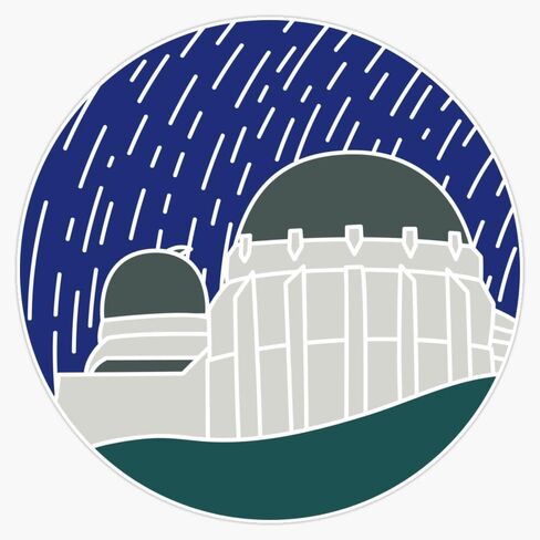 MAGNET La A Day - Griffith Observatory Magnetic Vinyl Sticker Decal Magnet 5" in Saudi Arabia