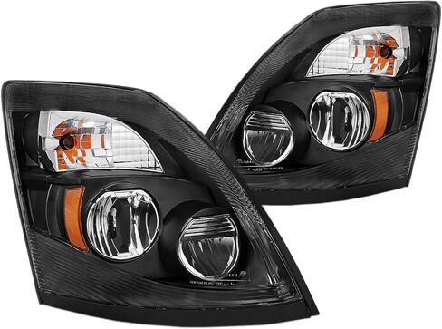 Amerilite Black [LED Extreme LED/Low Beam] 6000K Presconse Prescips تم تعيينه لـ Volvo VNL/VNX - برنامج تشغيل وراكب in Saudi Arabia