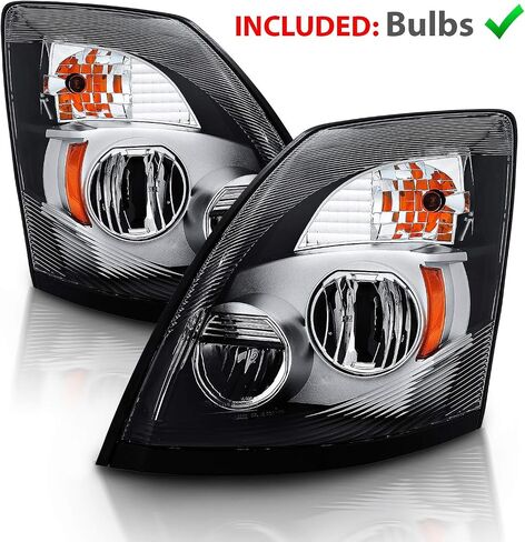 Amerilite Black [LED Extreme LED/Low Beam] 6000K Presconse Prescips تم تعيينه لـ Volvo VNL/VNX - برنامج تشغيل وراكب in Kuwait