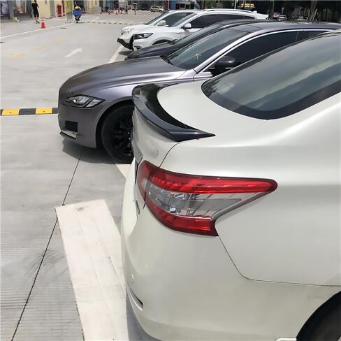 Rear Trunk Spoiler Wing with Light Fit for Nissan Sentra 2013-2019 FE+ S/NISMO/S/SL/SR/SV Gloss Black Sport Style Decklid Lip Exterior Accessories in Saudi Arabia