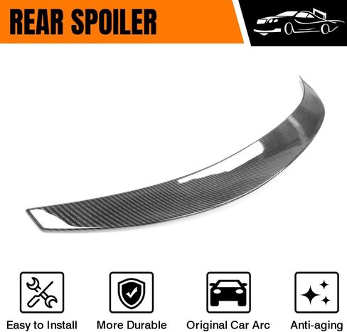 Trunk Spoiler Compatible with 2020-2025 Toyota Corolla Sedan, ABS Plastic Painted Gloss Black IKON Style Rear Trunk Tail Lid Racing Spoiler Wing in Saudi Arabia