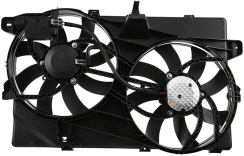Radiator and Condenser Fan W/Control Module for Ford for Edge 3.5L 2007-2014 & 3.7L 2011-2014,for Lincoln for MKX 3.5L 2007-2010 & 3.7L 2011-2015 Plastic-Blade Material Black-Shroud in Saudi Arabia