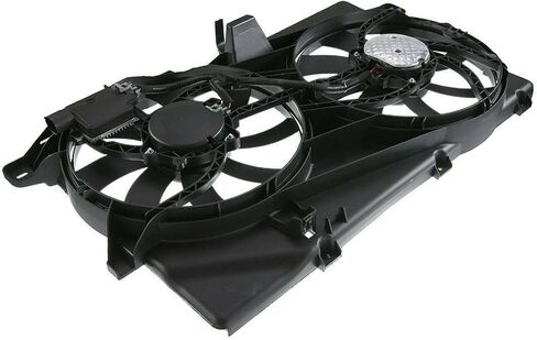 Radiator and Condenser Fan W/Control Module for Ford for Edge 3.5L 2007-2014 & 3.7L 2011-2014,for Lincoln for MKX 3.5L 2007-2010 & 3.7L 2011-2015 Plastic-Blade Material Black-Shroud in Saudi Arabia