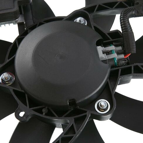 Radiator and Condenser Fan W/Control Module for Ford for Edge 3.5L 2007-2014 & 3.7L 2011-2014,for Lincoln for MKX 3.5L 2007-2010 & 3.7L 2011-2015 Plastic-Blade Material Black-Shroud in Saudi Arabia