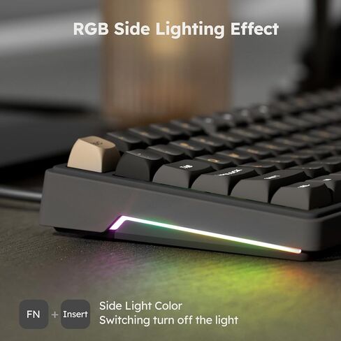 لوحة مفاتيح ميكانيكية سلكية RK ROYAL KLUDGE R87 Pro مع مقبض قابل للتبديل السريع، لوحة مفاتيح ألعاب بإضاءة خلفية 75% RGB و88 مفتاحًا، لوحة مفاتيح مخصصة مثبتة بحشية TKL مع QMK/VIA ومفتاح كريمي خطي in Kuwait