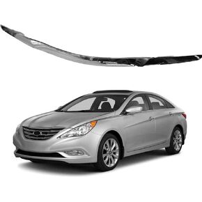 for 2011 2012 2013 Hyundai Sonata Grille Garnish Hood Molding Front Bumper Top Chrome Trim HY1235101 in Kuwait