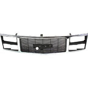 مجموعة مصبغة Garage-Pro متوافقة مع 1988-1993 GMC C1500 ، K1500 ، C2500 ، K2500 ، C3500 ، K3500 ، 1992-1993 Yukon ، C1500 Suburban Chrome Shell مع إدراج أسود in Kuwait