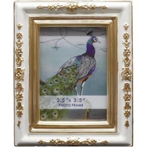 SIKOO Vintage 2.5 x 3.5 Picture Frames Small Wallet Size Picture Frames TableTop and Wall Mount Display Vintage Wall Decor Retro Home Decor Bronze and Blue in Saudi Arabia