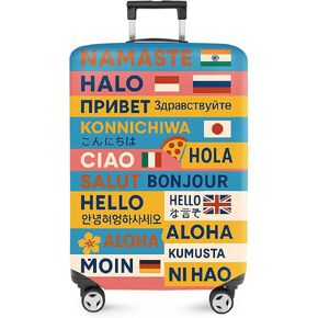 ANNA QUEEN Starry Night Bee Luggage Cover, Swirling Sky Suitcase Protector, Washable Stretchable Travel Sleeve for 28-30 Inch Luggage in Saudi Arabia